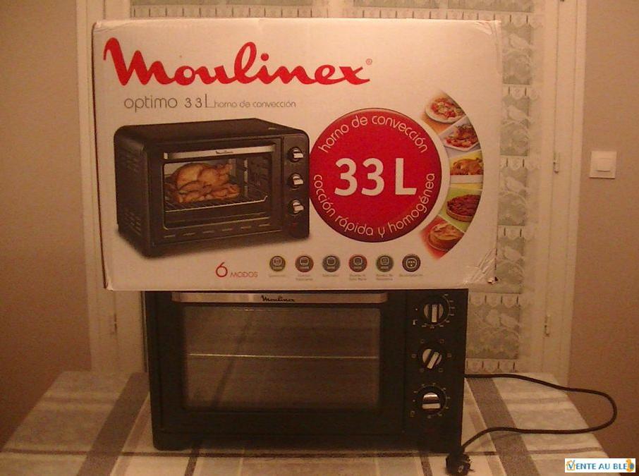 Moulinex Optimo 33L Four Electrique Chaleur Tournante Noir 6 Modes De  Cuisson Pa